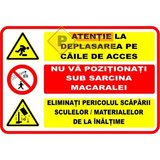 Indicatoare pentru lucru pe santier